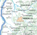 Wandelkaart 25 Outdoorkarte Freiburg im Breisgau - Kaiserstuhl | Kümmerly & Frey
