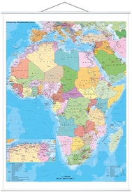 Wandkaart Africa – Afrika, 97 x 119 cm | Stiefel