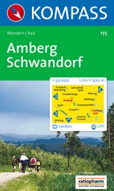 Wandelkaart 173 Amberg-Schwandorf | Kompass