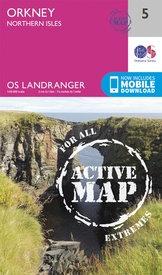 Wandelkaart - Topografische kaart 5 Landranger Active Orkney - Northern Isles | Ordnance Survey