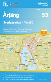 Wandelkaart - Topografische kaart 53 Sverigeserien Årjäng | Norstedts