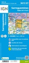 Wandelkaart - Topografische kaart 3613ET Sarreguemines | IGN - Institut Géographique National