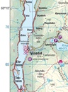 Wandelkaart - Wegenkaart - landkaart Hardangervidda | Projekt Nord