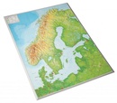 Wandkaart - Reliëfkaart Scandinavië met voelbaar 3D reliëf 77 x 55 x 2 cm | GeoRelief Wandkaart - Reliëfkaart Scandinavië met voelbaar 3D reliëf 77 x 55 x 2 cm | GeoRelief