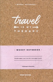 Reisdagboek Notebook Travel is my Therapy | Miss Wood