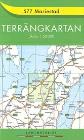 Wandelkaart - Topografische kaart 577 Terrängkartan Mariestad | Lantmäteriet