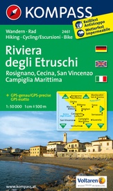 Wandelkaart 2461 Riviera degli Etruschi | Kompass