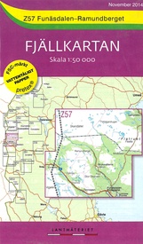 Wandelkaart Z57 Fjällkartan Funäsdalen - Ramundberget | Lantmäteriet