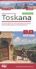 Fietskaart ITTOS ADFC Regionalkarte Toskana - Toscane | BVA BikeMedia