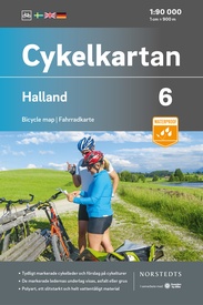 Fietskaart 06 Cykelkartan Halland | Norstedts