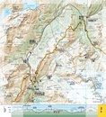 Wandelatlas 4001 Topographic Map Guide Haute Route Chamonix to Zermatt | National Geographic