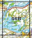 Topografische kaart - Wandelkaart 44B Biesbosch | Kadaster