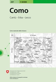 Wandelkaart - Topografische kaart 297 Como – Tessin | Swisstopo