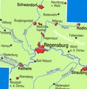 Fietskaart ADFC Regionalkarte Regensburg und Umgebung | BVA BikeMedia