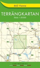 Wandelkaart - Topografische kaart 663 Terrängkartan Voxna | Lantmäteriet