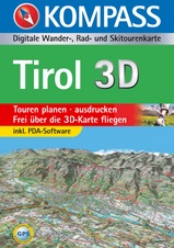 Digitale kaart DVD digitale wandelkaart Kompass Tirol 3D | Kompass