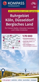 Fietskaart 3367 Ruhrgebiet - Köln - Düsseldorf - Bergisches Land | Kompass