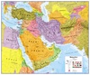 Wandkaart Middle East - Midden Oosten, 120 x 100 cm | Maps International