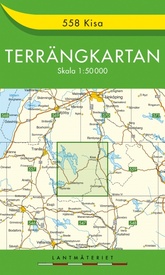Wandelkaart - Topografische kaart 558 Terrängkartan Kisa | Lantmäteriet