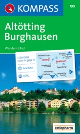 Wandelkaart 199 Altötting - Burghausen | Kompass