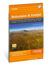 Wandelkaart Turkart Beitostølen & Filefjell | Calazo
