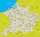 Fietskaart 32 Fietsroute-Netwerk  Keulen, Bonn, Koblenz, Voor-Eifel met het nationaal Park Rheinland | Sportoena