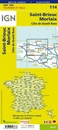 Fietskaart - Wegenkaart - landkaart 114 St. Brieuc - Morlaix - Bretagne | IGN - Institut Géographique National