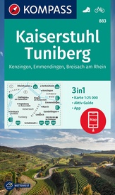 Wandelkaart 883 Kaiserstuhl - Tuniberg | Kompass
