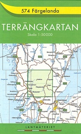Wandelkaart - Topografische kaart 574 Terrängkartan Färgelanda | Lantmäteriet