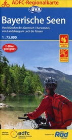 Fietskaart ADFC Regionalkarte Bayerische Seen | BVA BikeMedia