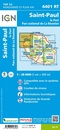 Wandelkaart - Topografische kaart 4401RT Saint-Paul-Le-Port, Reunion | IGN - Institut Géographique National