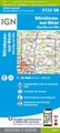 Wandelkaart - Topografische kaart 3122SB Mirebeau-sur-Bèze | IGN - Institut Géographique National
