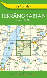 Wandelkaart - Topografische kaart 569 Terrängkartan Mjölby | Lantmäteriet