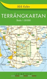 Wandelkaart - Topografische kaart 505 Terrängkartan Eslöv | Lantmäteriet