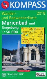 Wandelkaart 2018 Marienbad und Umgebung | Kompass