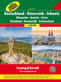 Wegenatlas Superatlas Duitsland - Oostenrijk - Zwitserland | Freytag & Berndt