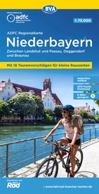 Fietskaart ADFC Regionalkarte Niederbayern | BVA BikeMedia