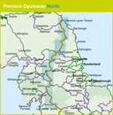 Fietskaart Cycle Map Pennine Cycleway North | Sustrans