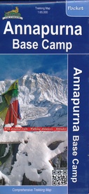 Wandelkaart Trekking map Annapurna Base Camp | Himalayan Maphouse