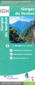 Wandelkaart - Topografische kaart Gorges du Verdon | IGN - Institut Géographique National