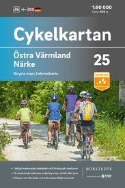 Fietskaart 25 Cykelkartan Östra Värmland - Närke - oost Varmland | Norstedts