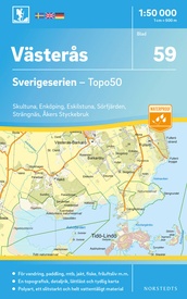 Wandelkaart - Topografische kaart 59 Sverigeserien Västerås | Norstedts