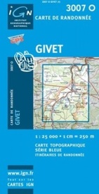 Wandelkaart - Topografische kaart 3007O Givet | IGN - Institut Géographique National