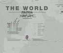 Wereldkaart 97 World executive political, 136 x 84 cm | Maps International