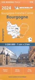 Wegenkaart - landkaart 519 Bourgogne 2024 | Michelin