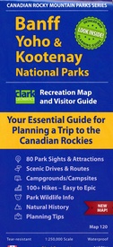 Wegenkaart - landkaart Banff, Yoho & Kootenay national parks | Clark Geomatics