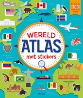 Wereldatlas met stickers