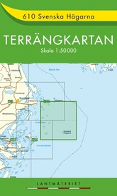 Wandelkaart - Topografische kaart 610 Terrängkartan Svenska Högarna | Lantmäteriet