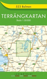 Wandelkaart - Topografische kaart 523 Terrängkartan Bolmen | Lantmäteriet