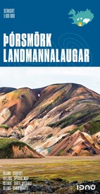 Wandelkaart 7 Porsmörk - Landmannalaugar IJsland | Ferdakort